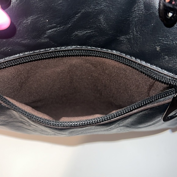 Leather Vintage Design Boston Crossbody Bag/Purse Mint - Picture 10 of 12